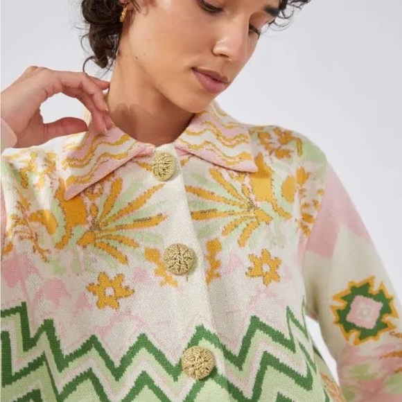 Hayley Menzies London Colorful Patterned Sweater - Picture 6 of 6